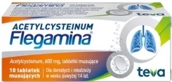Acetylcysteinum Flegamina 600mg * 10tabl. mus.    