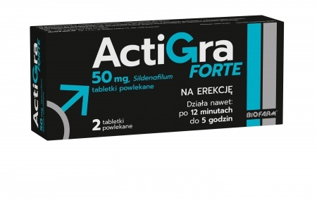 ACTIGRA FORTE 50mg *2tabl. powl.                  