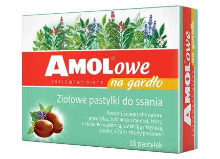 AMOLOWE pastylki na gardło *16szt                 