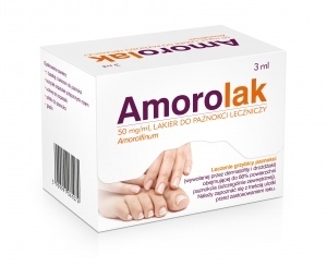 AMOROLAK LAKIER DO PAZNOKCI LECZNICZY 1 BUT * 3 ML