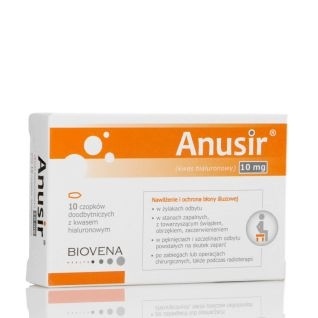 ANUSIR czopek 10mg * 10                           