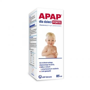 APAP DLA DZIECI FORTE zawiesina doustna 85ml      