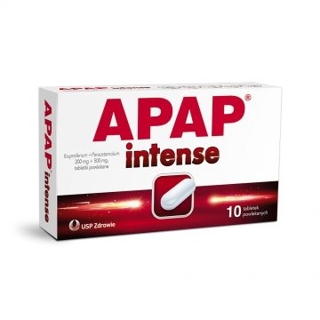 APAP INTENSE * 10 tabl. powl.                     