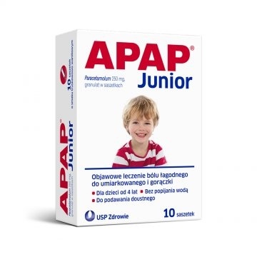 APAP JUNIOR 250mg *10sasz.                        