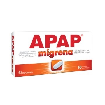 APAP MIGRENA * 10 tabl. powl.                     