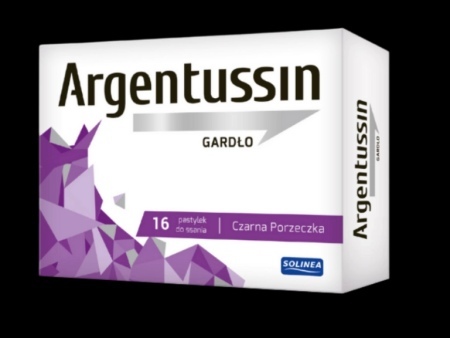 ARGENTUSSIN GARDŁO czarna porzeczka pastylki * 16 