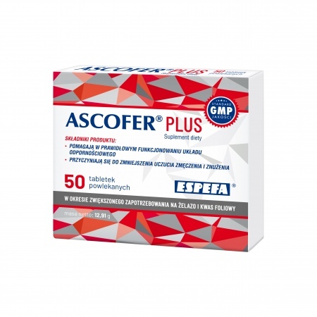 ASCOFER PLUS *50tabl. powl.                       