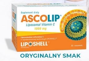 ASCOLIP LIPOSOMAL VITAMIN C 1000MG *30sasz.       