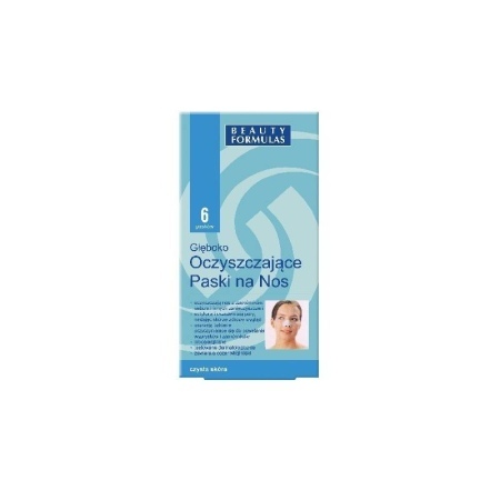 BEAUTY FORMULAS oczyszczające paski na nos * 6szt 