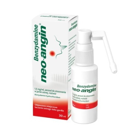 Benzydamine neo-angin aer. 1,5mg/ml. *30ml        