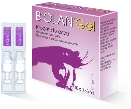 BIOLAN GEL 10 minimsów krople 0,3%*0,35ml         