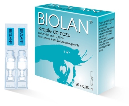 BIOLAN KROPLE DO OCZU 0,15%/0,35 ML 20 MINIMSÓW   