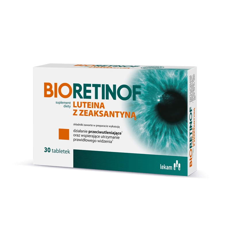 Bioretinof luteina z zeaksantyną - tabletki powlekane 30 szt