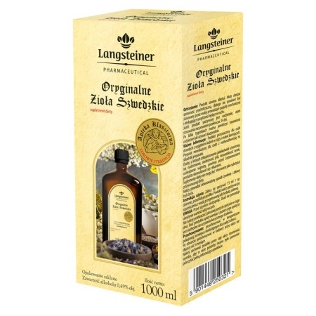 BITTER -ORYGINALNE ZIOŁA SZWEDZKIE(Apt.Kl)1000ml  