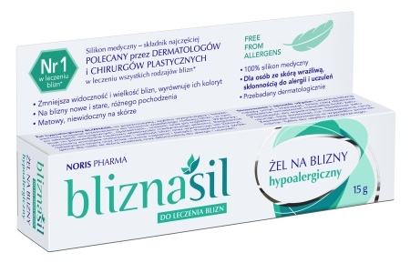 BLIZNASIL ŻEL na blizny hypoalergiczny 15g        