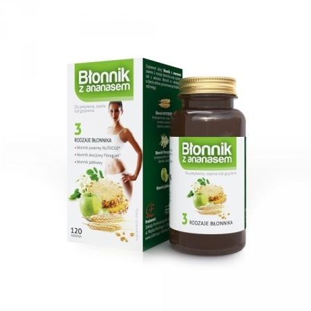 BŁONNIK + ANANASEM tabl.*120 colfarm              