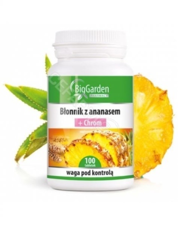 BŁONNIK Z ANANASEM + CHROM * 100 tabl.            