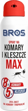 BROS-spray na komary i kleszcze MAX 120/90 ml     