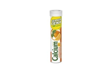 CALCIUM 300mg + Vit.C * 20 tabl. mus. pomarańcza  