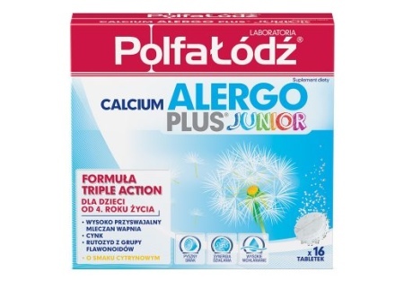 CALCIUM ALERGO PLUS JUNIOR tabl. mus.* 16  PŁ     