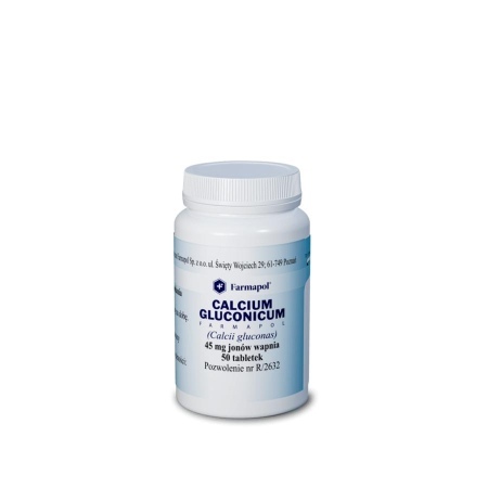 CALCIUM GLUCONICUM 0.5g * 50 tabl.Farmapol''      