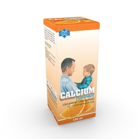 CALCIUM syrop o smaku pomarańczowym 150ml         