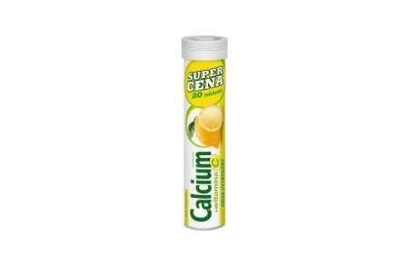 CALCIUM + Vit.C *20 tabl.mus. o sm. cytrynowym    