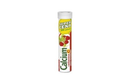 CALCIUM + VIT.C * 20 TABL. o smaku poziomkowym    