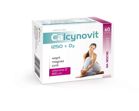 CALCYNOVIT 1250 + D3 *60tabl. powl.               