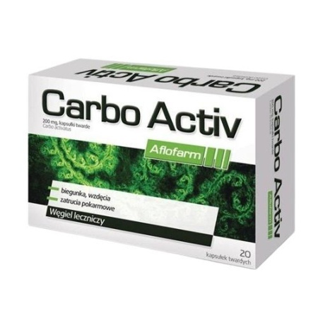 CARBO Activ Aflofarm 200mg * 20 kaps. tw.         