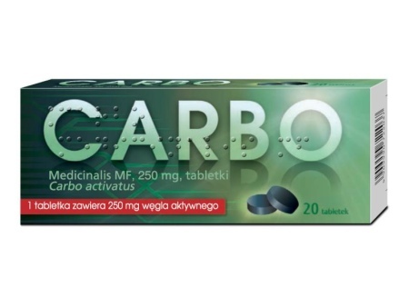 CARBO MEDICINALIS MF tabl. 250mg * 20             