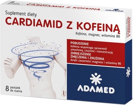 CARDIAMID Z KOFEINĄ smak cytrus.*8tabl.do ssania  
