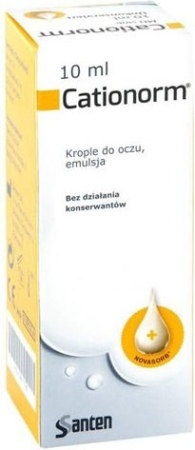 CATIONORM krople do oczu 50+12,5mg(emulsja) 10ml  