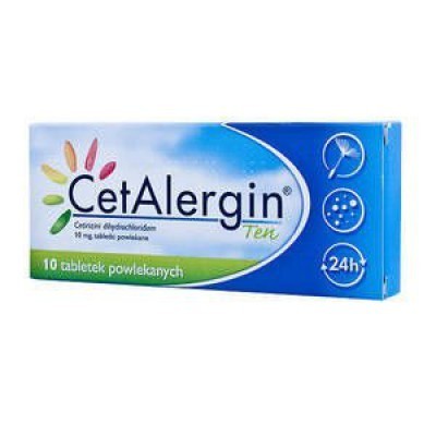 CETALERGIN Ten 10mg * 10 tabletek powlekanych