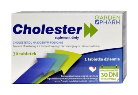 Cholester, tabletki, 30 tabl. (3 blist. po 10 tabl.)  