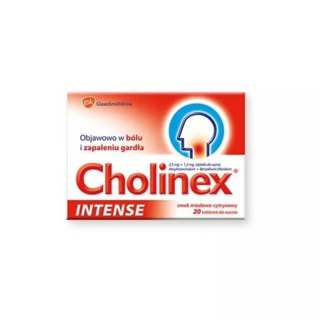 CHOLINEX INTENSE jeżynowy *20 pastylek do ssania  