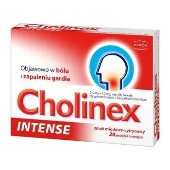 CHOLINEX INTENSE miodowo-cytrynowy *20 p.do ssa   