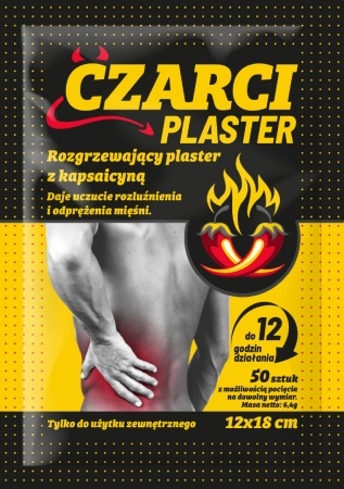 Czarci Pazur Rozgrzewający Plaster z kapsaicyną, 50 szt.  