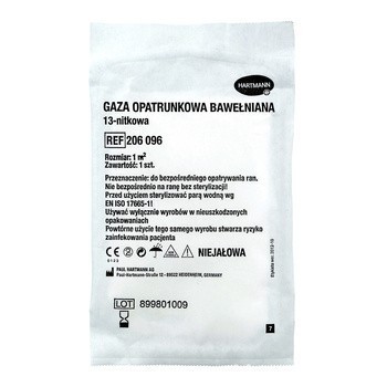 GAZA bawełniana niejałowa 1m 13N HARTMAN