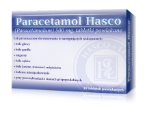 Paracetamol Hasco 500 mg tabletki powlekane 15 sztuk