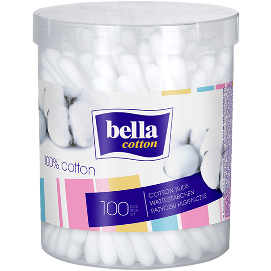 PATYCZKI hig. BELLA *100szt. /pudełko okrągłe/