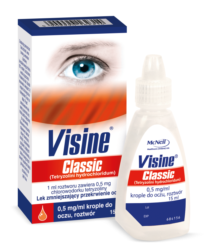 Visine Classic 0,5 mg/ml krople do oczu, roztwór 1 butelka 15 ml