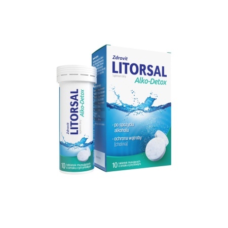 ZDROVIT LITORSAL Alko-Detox 10 tabl.mus.          